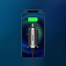 Alimentator JoyRoom Car Charger  - USB, Type-C, Fast Charging, 45W, with Ring-Pull - Gray C-A35