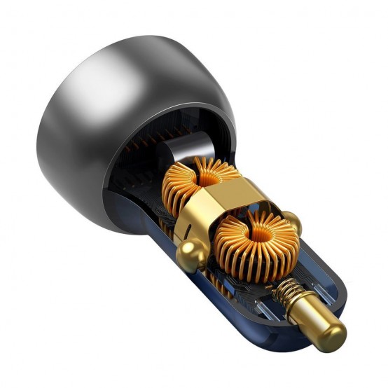 Alimentator Baseus Car Charger  - Type-C PD65W, USB QC4.0 - Clear CCKX-C0A
