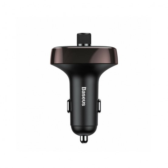 Alimentator Baseus T Typed S-09 Bluetooth Mp3 Car Charger - Coffee