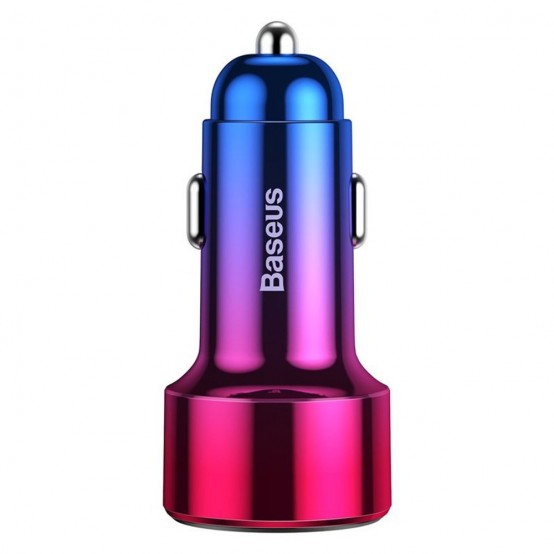 Alimentator Baseus Car Charger Magic Series  - LED DIsplay, 2x USB QC 3.0, 6A, 45W - Red CCMLC20A-09