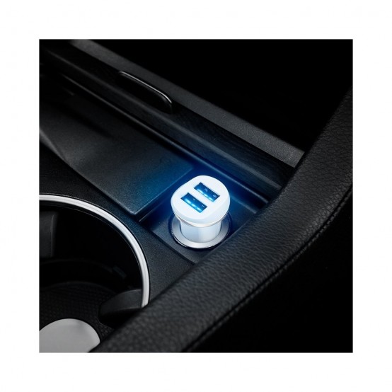 Alimentator Hoco Car Charger  - 2xUSB-A, 10.5W, 2.1A - Black Z1