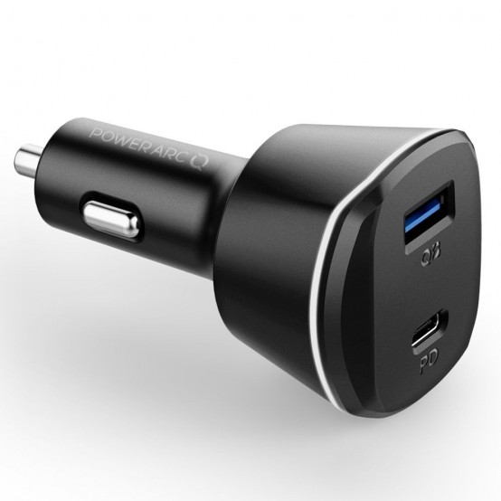 Alimentator  Car Charger  - USB-C, USB-A, QC 3.0, 30W - Black PC1800