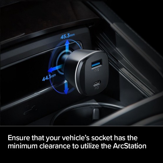 Alimentator  Car Charger  - USB-C, USB-A, QC 3.0, 30W - Black PC1800