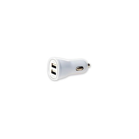 Alimentator Techly Car USB charger 5V 1A/2.1A, 12/24V, two USB ports, white 305281
