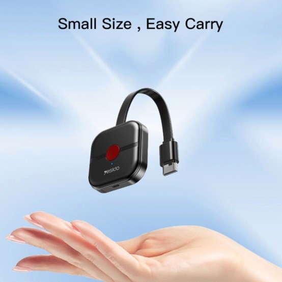 Adaptor Yesido Wireless Screen Display Receiver TV10 2.4G - High-Definition,  HDMI - Black 6971050268976