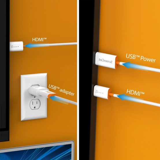Adaptor j5create ScreenCast Wireless Display Adapter JVAW56-N