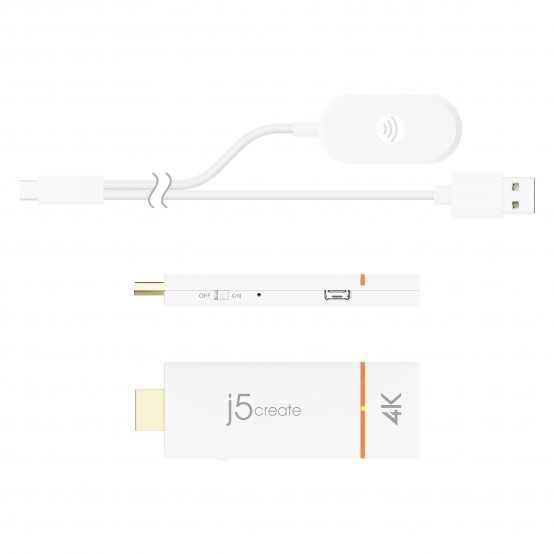 Adaptor j5create ScreenCast 4K Wireless Display Adapter JVAW76-N