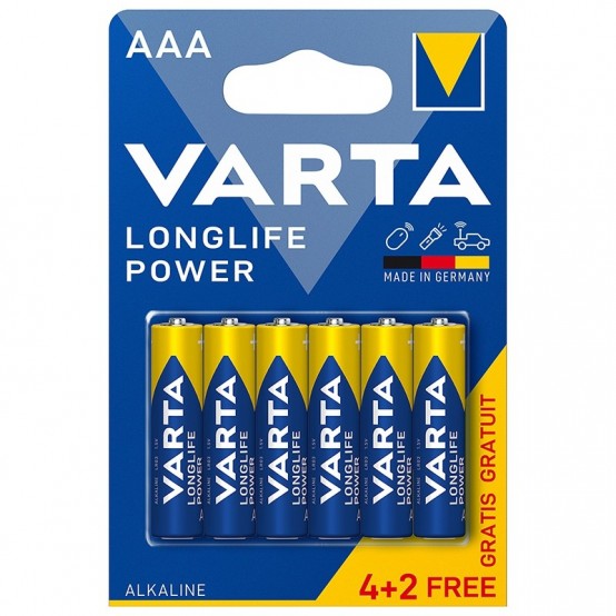 Baterie Varta Longlife Power AAA LR03 Blister 4+2 buc 04903 121 436