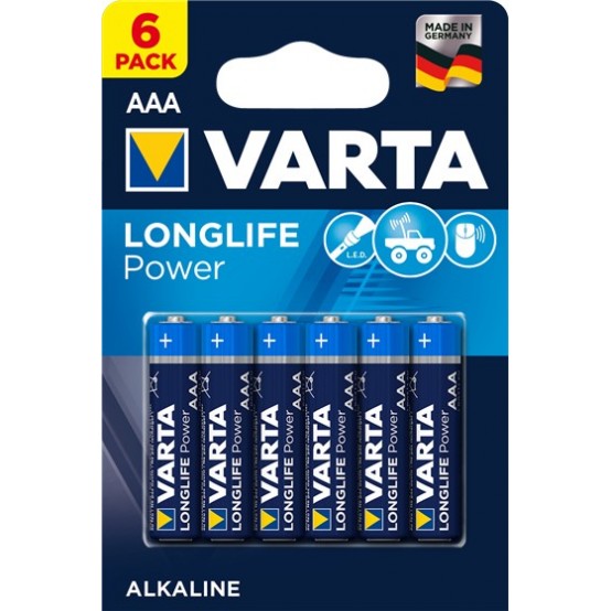 Baterie Varta Longlife Power AAA LR03 Blister 6 buc 04903 121 446