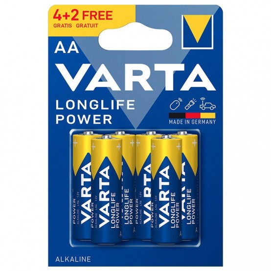Baterie Varta Longlife Power AA LR06 Blister 4+2 buc 04906 121 436
