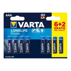 Baterie Varta Longlife AAA LR03 Blister 6+2 buc