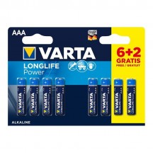 Baterie Varta Longlife AAA LR03 Blister 6+2 buc