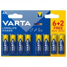Baterie Varta Longlife AA LR06 Blister 6+2 buc 04906 121 428