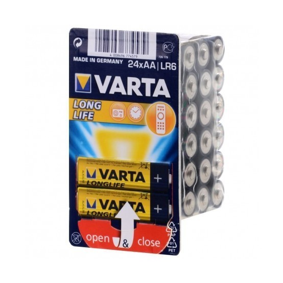 Baterie Varta Longlife AA LR06 Blister 24 buc 04106 301 124