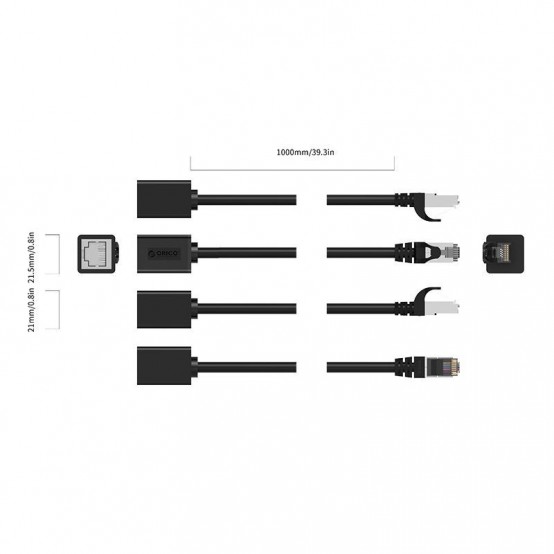Cablu Orico  PUG-MTC6-20-BK