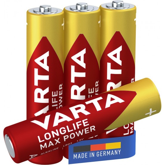 Baterie Varta Longlife Max Power AAA LR03 Blister 4 buc 04703 101 404