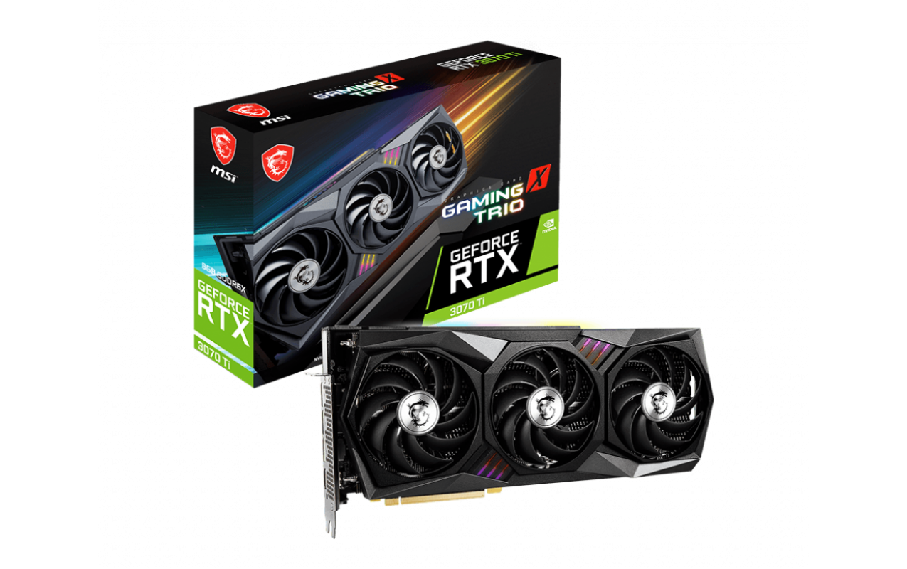 Placa video MSI GeForce RTX 3070 TI GAMING X TRIO 8G V505-009R
