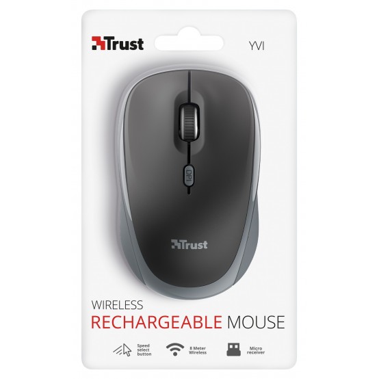 Mouse Trust Yvi Rechargeable Wireless Mouse 24077