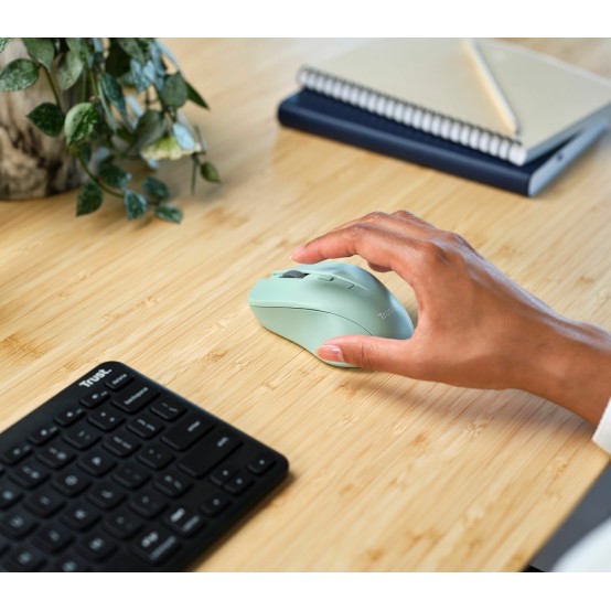 Mouse Trust Mydo Silent optical mouse - Green 25042