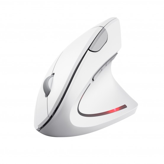 Mouse Trust Verto Ergonomic Wireless Mouse - White 25132