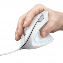 Mouse Trust Verto Ergonomic Mouse - White 25133