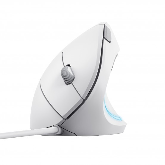 Mouse Trust Verto Ergonomic Mouse - White 25133