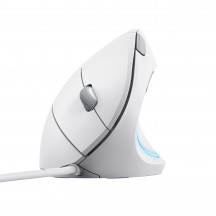 Mouse Trust Verto Ergonomic Mouse - White 25133