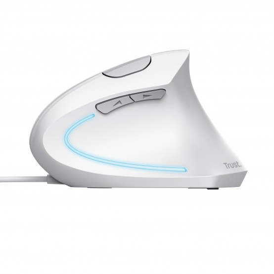 Mouse Trust Verto Ergonomic Mouse - White 25133