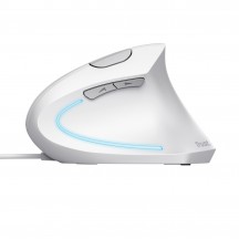 Mouse Trust Verto Ergonomic Mouse - White 25133