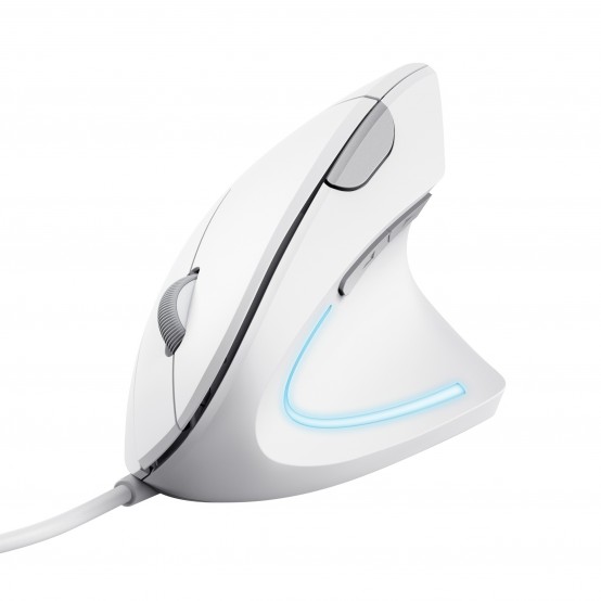 Mouse Trust Verto Ergonomic Mouse - White 25133