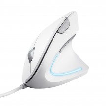 Mouse Trust Verto Ergonomic Mouse - White 25133
