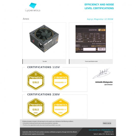 Sursa Aqirys Magnetar LE 850W AQRYS_MAGLE850W