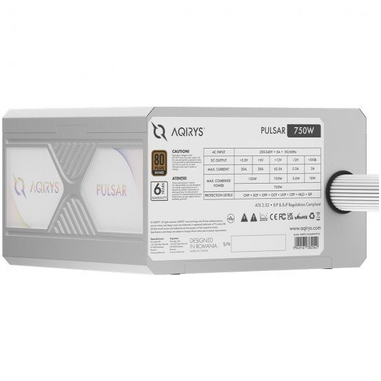 Sursa Aqirys Pulsar 750W White AQRYS_PULSARWH750W