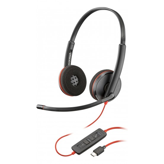 Casca HP Poly Blackwire C3220 USB-C Headset +Carry Case (Bulk) 80S07A6