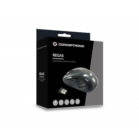 Mouse Conceptronic Optical Wireless 5-Button Travel Mouse CLLM5BTRVWL