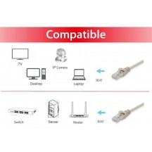 Cablu Equip Patch cable U/UTP Cat.6 1m 625410