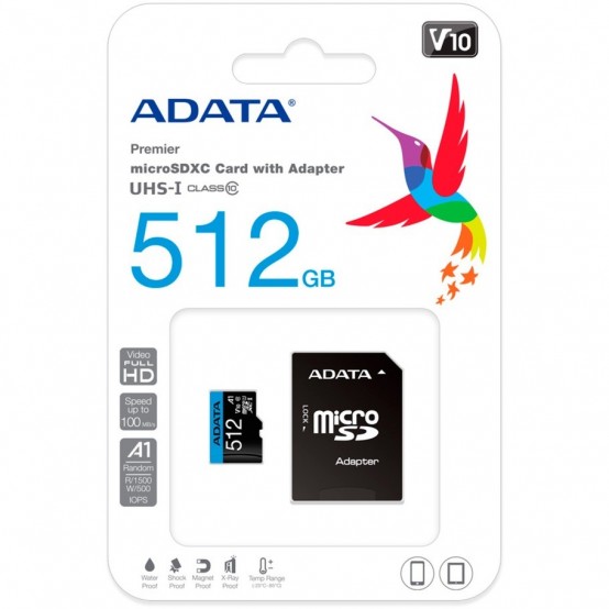 Card memorie A-Data  AUSDX512GUICL10A1-RA1