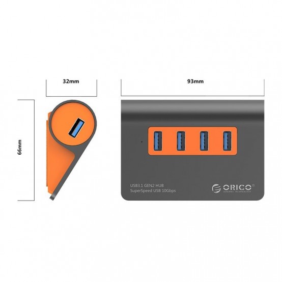 Hub Orico M3H4-G2 M3H4-G2-EU-OG
