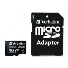 Card memorie Verbatim Premium U1 MicroSDXC Card 256GB + adapter 44087