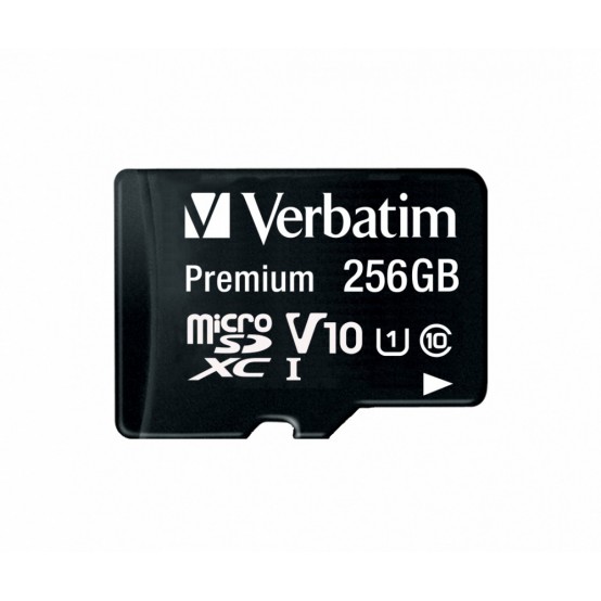 Card memorie Verbatim Premium U1 MicroSDXC Card 256GB + adapter 44087