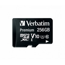 Card memorie Verbatim Premium U1 MicroSDXC Card 256GB + adapter 44087