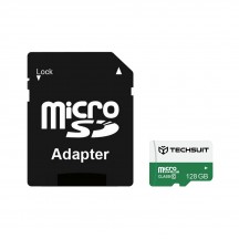 Card memorie Techsuit Memory Card - High Speed, SDXC, 128GB, Class 10, with Adapter - Black