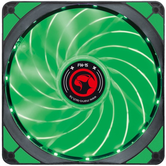 Ventilator Marvo FN-15 green LED MARVO_FN15GN