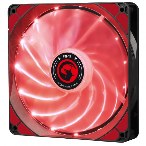 Ventilator Marvo FN-15 red LED MARVO_FN15RD
