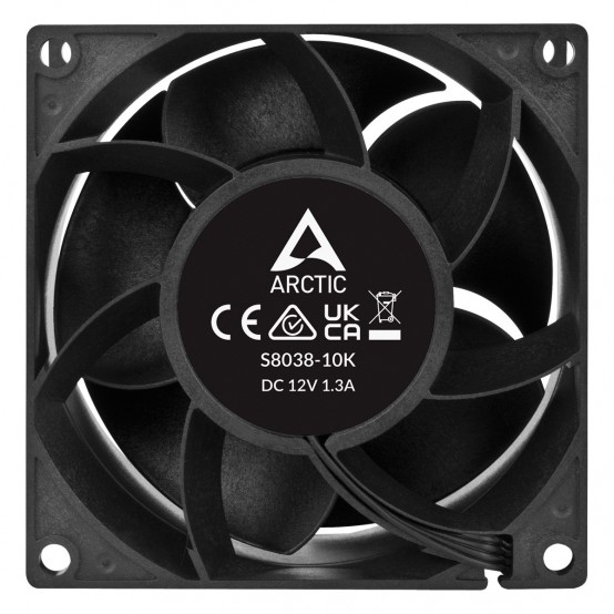 Ventilator Arctic S8038-10K (4 pack), 10000 rpm, 80mm, PWM, Negru ACFAN00291A