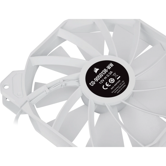 Ventilator Corsair iCUE SP140 RGB ELITE Performance 140mm White PWM Fan CO-9050138-WW