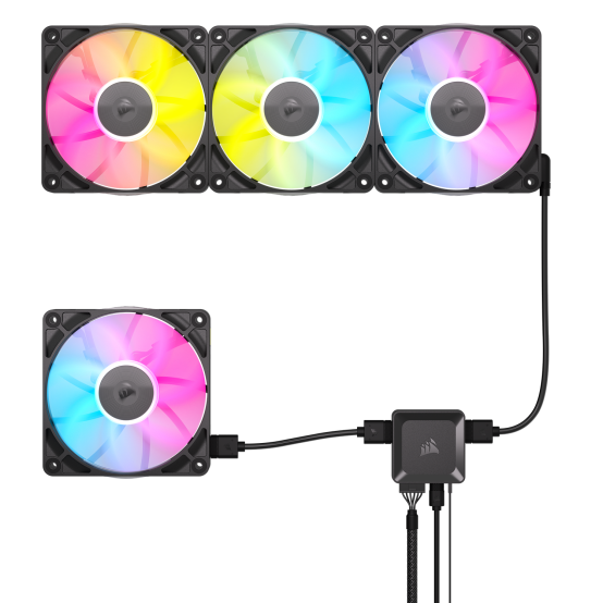 Ventilator Corsair iCUE LINK RX120 RGB 120mm PWM Single Fan Expansion CO-9051017-WW