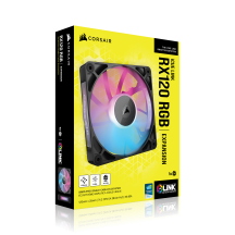 Ventilator Corsair iCUE LINK RX120 RGB 120mm PWM Single Fan Expansion CO-9051017-WW