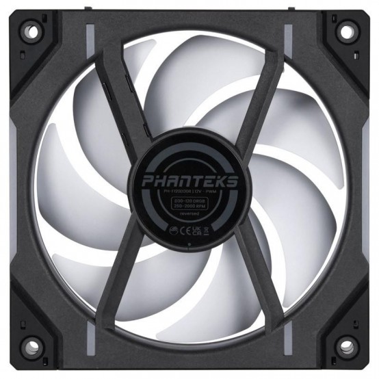 Ventilator Phanteks D30-120 PH-F120D30R_DRGB_PWM_BK01_3P