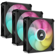 Ventilator Corsair iCUE ML120 RGB ELITE Premium 120mm PWM Magnetic Levitation Fan - Triple Fan Kit with iCUE Lighting Node CORE